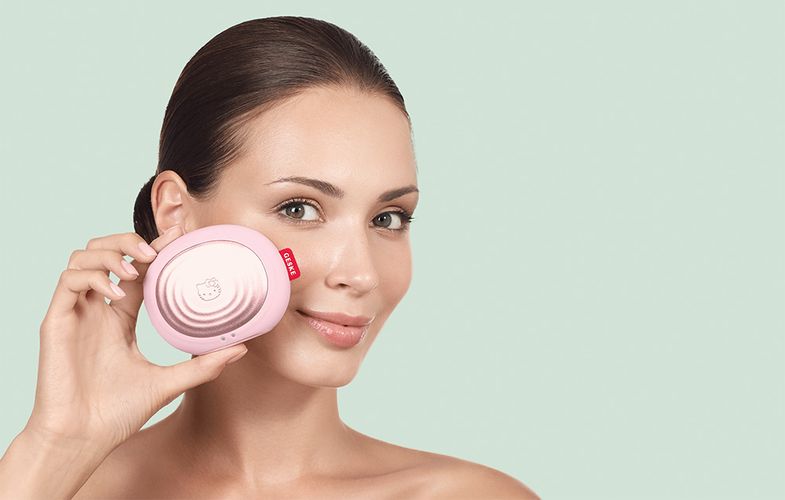 Sonic Thermo Facial Brush 5in1 Geske with APP (hello kitty pink), Geske HK000008PI01
