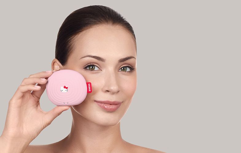 Facial Cleaning Sonic Brush 4in1 Geske with APP (Hello Kitty pink), Geske HK000011PI01