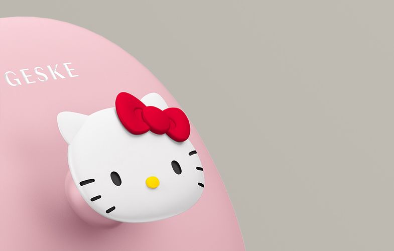 Facial Cleaning Brush 3in1 with handle Geske with APP (Hello Kitty pink), Geske HK000052PI01