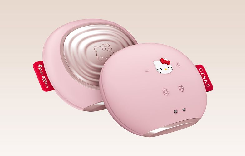 Sonic Facial Massager Warm & Cool 8in1 Geske with APP (Hello Kitty pink), Geske HK000056PI01