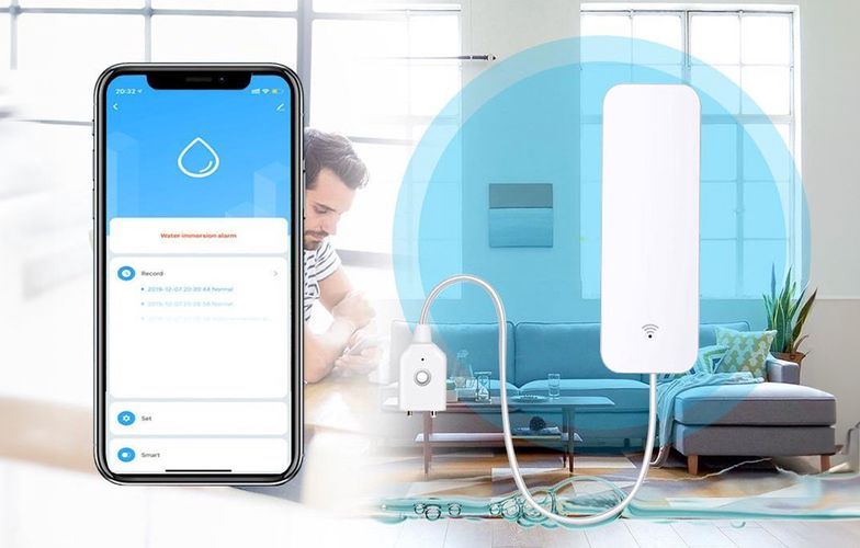 Smart Water Leak/flood Sensor WiFi Gosund S5 Tuya, Gosund S5WIFI