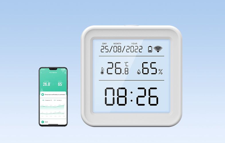 Smart temperature and humidity sensor WiFi Gosund S6 LCD Tuya, Gosund S6