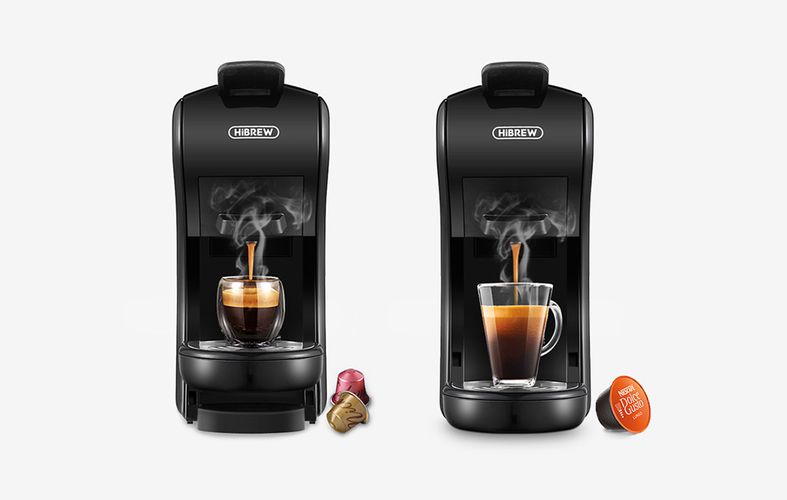 3-in-1 capsule coffee maker  HiBREW H1A 1450W, HiBREW H1A-black