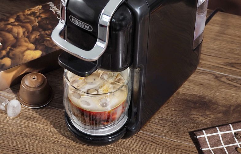 5-in-1 capsule coffee maker  HiBREW H2B (black), HiBREW H2B-black