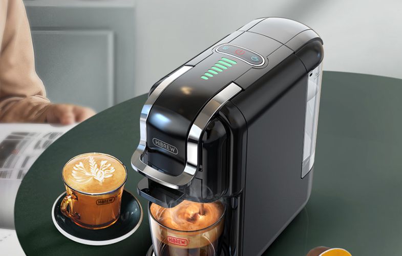 5-in-1 capsule coffee maker  HiBREW H2B (black), HiBREW H2B-black