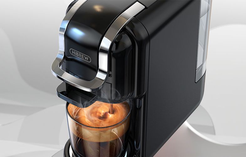 5-in-1 capsule coffee maker  HiBREW H2B (black), HiBREW H2B-black