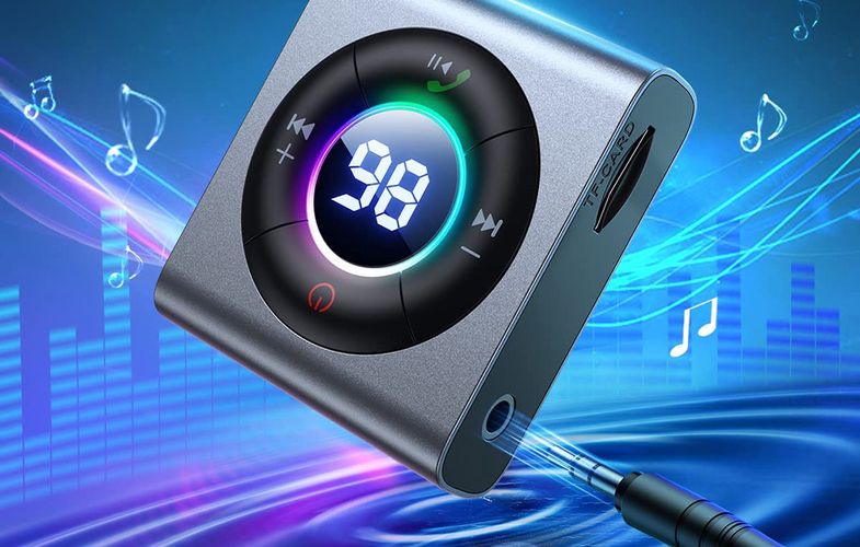 Bluetooth 5.3 AUX transmitter/receiver Joyroom JR-CB1 (gray), Joyroom JR-CB2