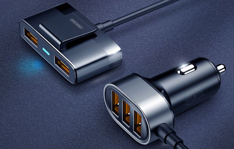 Car charger Joyroom JR-CL03 5-Port USB (black), Joyroom JR-CL03