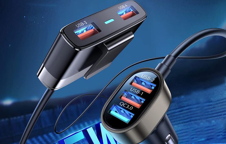 Car charger Joyroom JR-CL03 Pro 45W 5-Port USB (black), Joyroom JR-CL03 pro