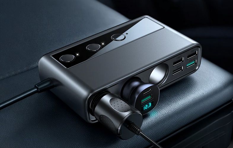 Car charger JOYROOM JR-CL06 Multi-Port (black), Joyroom JR-CL06