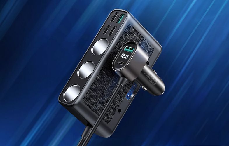 Car charger JOYROOM JR-CL06 Multi-Port (black), Joyroom JR-CL06
