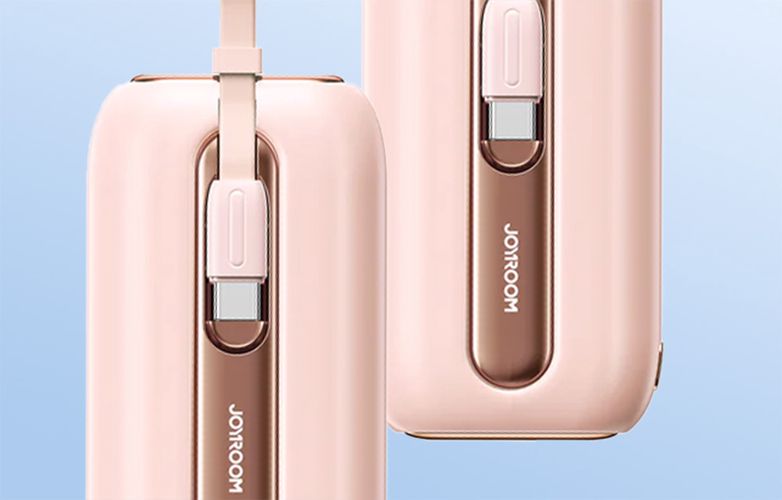 Powerbank Joyroom JR-L013 Colorful 10000mAh, 12W (Pink) 10 + 4 pcs FOR FREE, Joyroom 43760-uniw