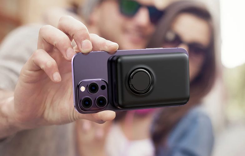 20W Magnetic PowerBank 10000mAh Joyroom JR-W050 (black), Joyroom JR-W050 Black