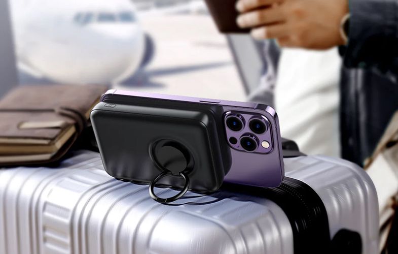 20W Magnetic PowerBank 10000mAh Joyroom JR-W050 (black), Joyroom JR-W050 Black