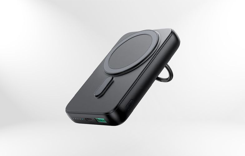 20W Magnetic PowerBank 10000mAh Joyroom JR-W050 (black), Joyroom JR-W050 Black