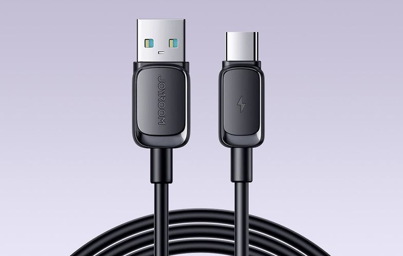 Cable S-AC027A14 USB to USB C / 3A/ 1,2m (black), Joyroom S-AC027A14 1.2m-Bl