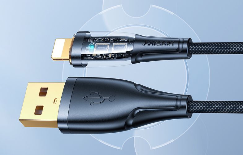 Cable to USB-A / Lightning / 2.4A / 1.2m Joyroom S-UL012A3 (black), Joyroom S-UL012A3 1.2m Black