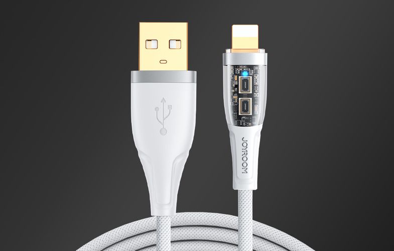 Cable to USB-A / Lightning / 2.4A / 1.2m Joyroom S-UL012A3 (white), Joyroom S-UL012A3 1.2m White