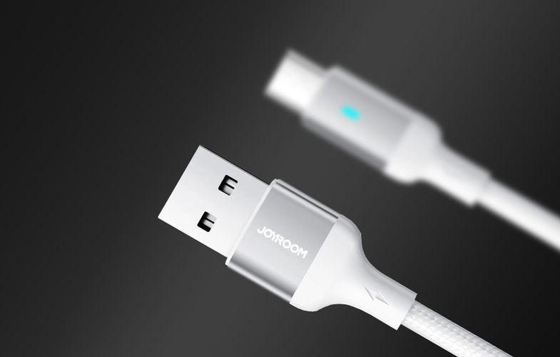 Cable to Micro USB-A / 2.4A / 1.2m Joyroom S-UM018A10 (white), Joyroom S-UM018A10 1.2m MW