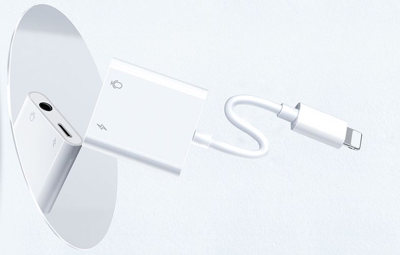 Audio Adapter Lightning / 3.5 mm Joyroom S - Y105 (white), Joyroom S-Y105