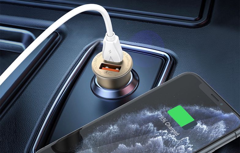 LDNIO C506Q USB, USB-C Car charger + MicroUSB Cable, LDNIO C506Q Micro