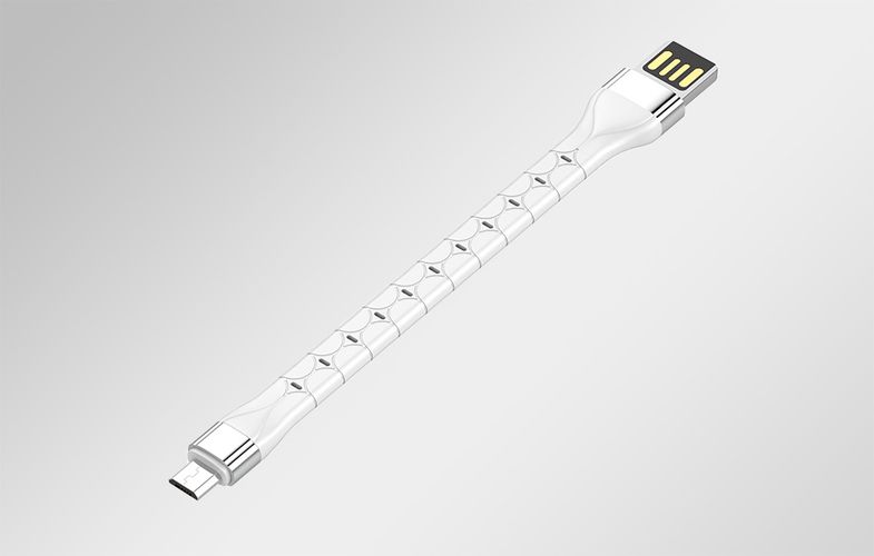 LDNIO LS50 0,15m USB - Micro USB Cable (White), LDNIO LS50 micro