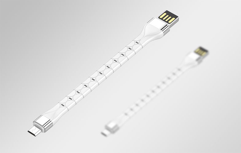 LDNIO LS50 0,15m USB - Micro USB Cable (White), LDNIO LS50 micro