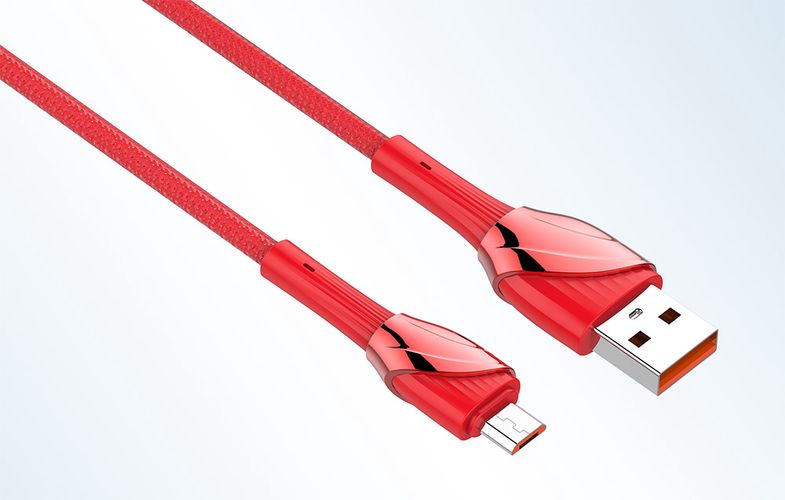 LDNIO LS662 USB - Micro USB 2m, 30W Cable (Red), LDNIO LS662 micro