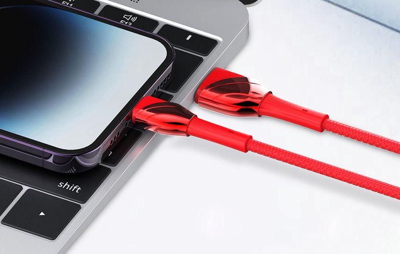 LDNIO LS662 USB - Micro USB 2m, 30W Cable (Red), LDNIO LS662 micro