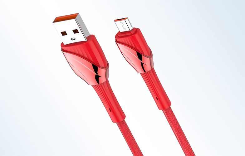 LDNIO LS662 USB - Micro USB 2m, 30W Cable (Red), LDNIO LS662 micro