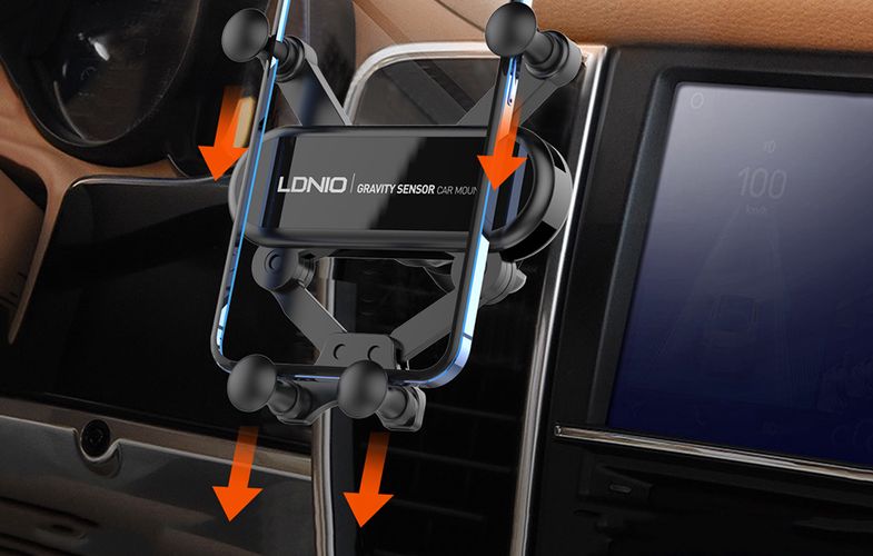 Car gravity holder LDNIO MG03 (black), LDNIO MG03