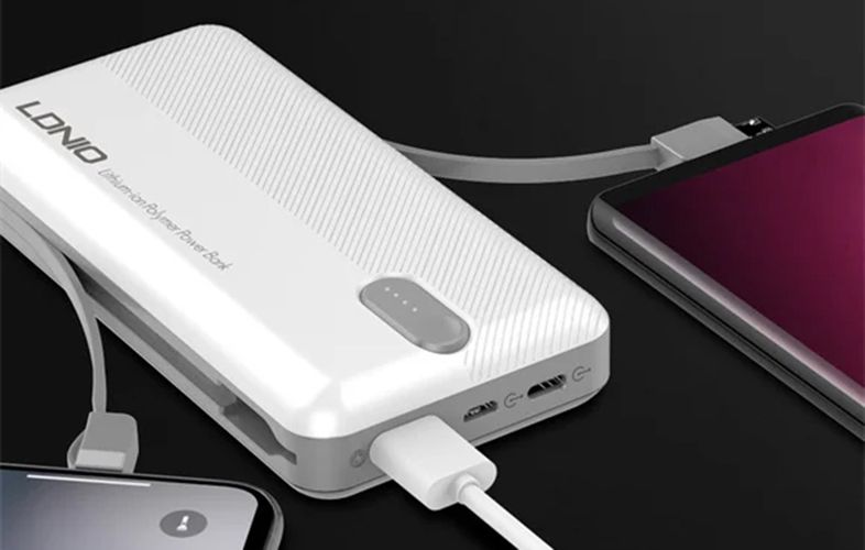 Powerbank LDNIO PL1013, 10000mAh + 3in1 cable (white), LDNIO PL1013