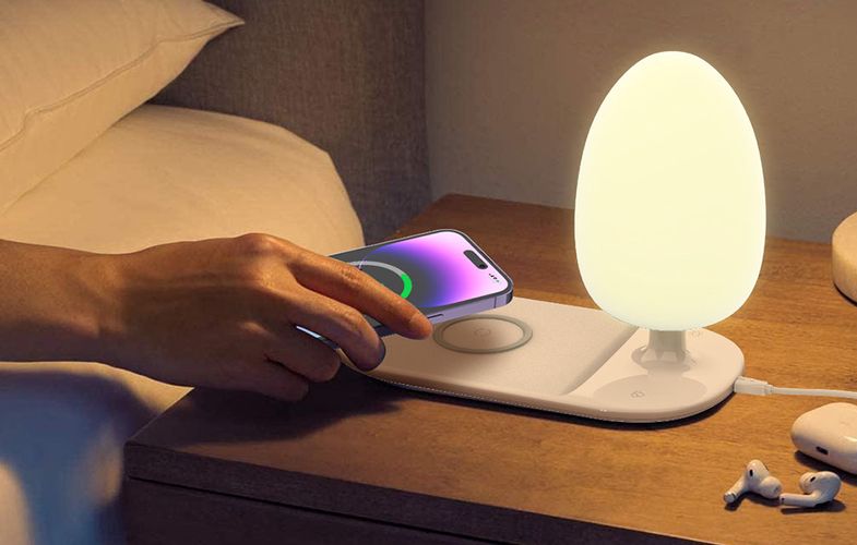 Night lamp with Qi wireless charging function, LDNIO Y3 (white), LDNIO Y3