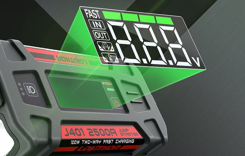 Lokithor J401 Jump Starter / Booster 2500A + Powerbank 20000mAh + Flashlight 4-in-1 Device, Lokithor J401