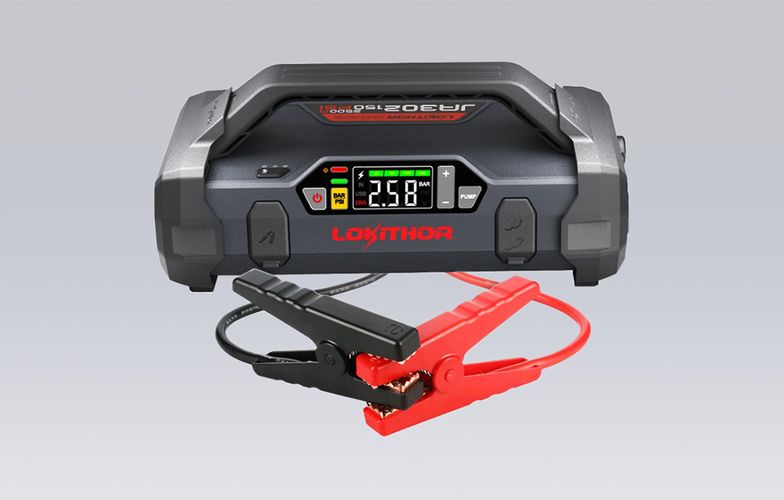 Lokithor JA302 Jump Starter / Booster 2500A + Powerbank 20000mAh + Compressor + Flashlight 4-in-1 Device, Lokithor JA302