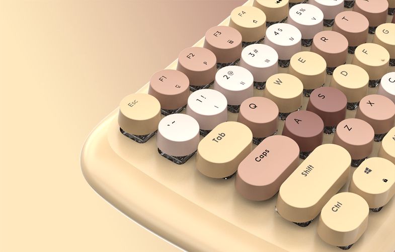 Mechanical keyboard MOFII Candy M (Beige), MOFII SK-645 Beige