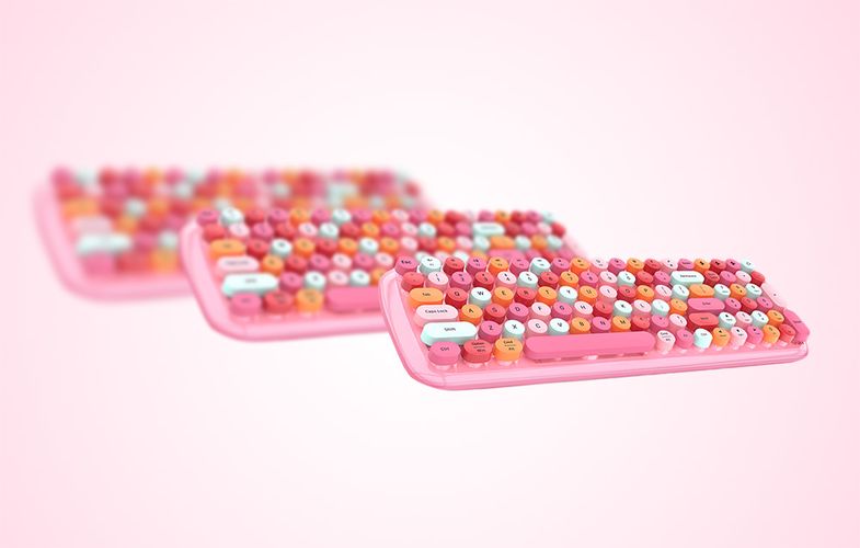 Wireless keyboard MOFII Candy BT (Pink), MOFII SK-646BT Pink