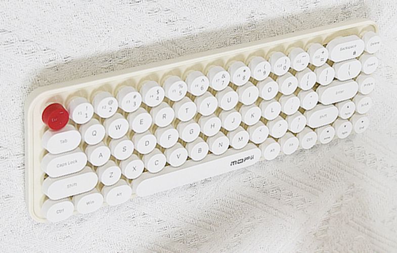 Wireless keyboard + mouse set MOFII Bean 2.4G (White-Beige), MOFII SMK-676367A WB
