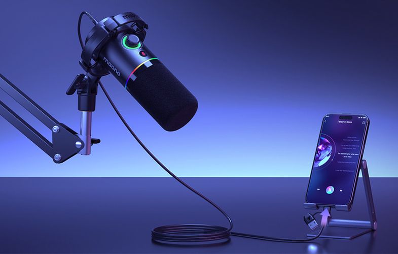 Dynamic Microphone Maono PD200XS (black), Maono PD200XS Black