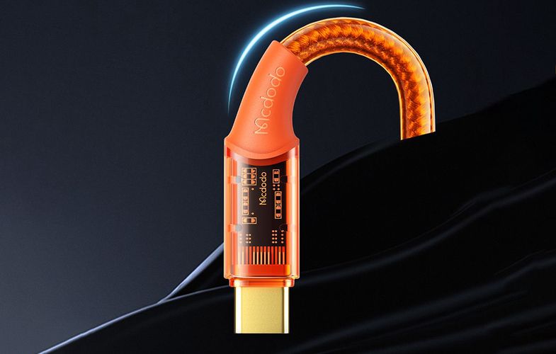 Cable USB-C  Mcdodo CA-3150, 6A, 1.8m (orange), Mcdodo CA-2093