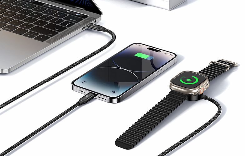 USB-C 3in1 cable Mcdodo CA-4940 USB-C, Lightning, Apple Watch, Mcdodo CA-4940