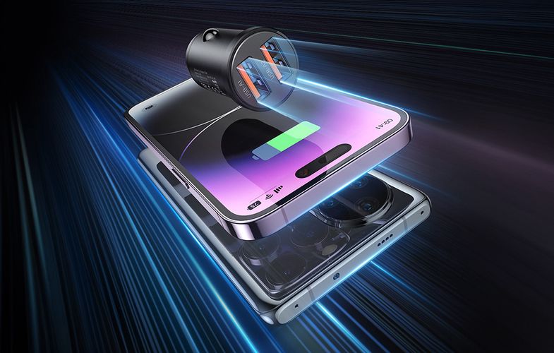 Mcdodo CC-2950 car charger, 2x USB, 15.5W (black), Mcdodo CC-2950