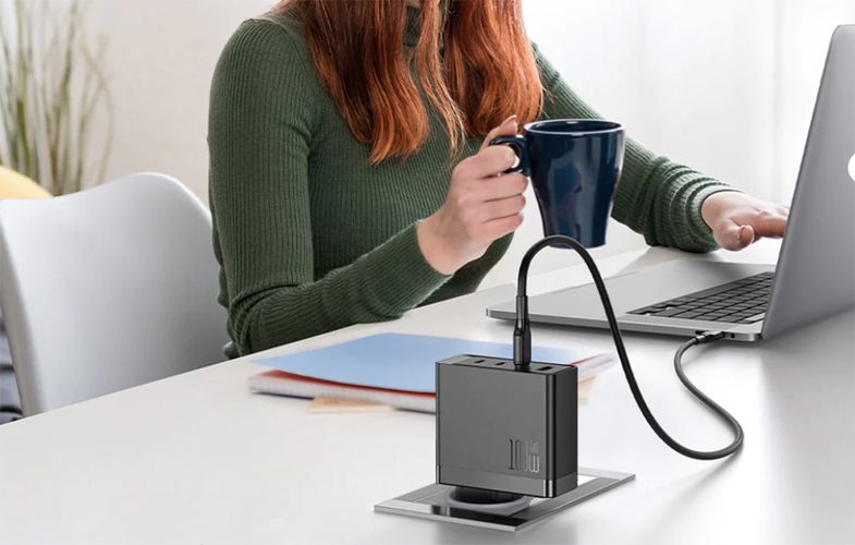 Wall charger McDodo GAN 3xUSB-C + USB, 100W + 2m cable (black), Mcdodo CH-5141