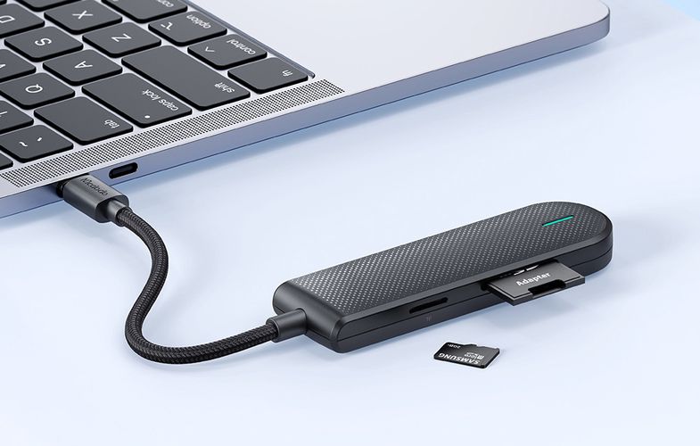 Hub USB-C Mcdodo HU-1430 5w1 (USB2.0*3,USB3.0*1,SD/TF), Mcdodo HU-1430