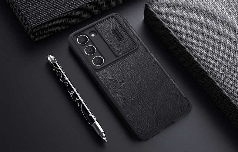 Case Nillkin Qin Leather Pro for SAMSUNG S23 (black), Nillkin 6902048258488