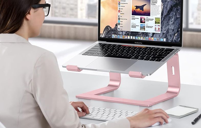 Adjustable Laptop Stand Omoton L2 (rose-gold), Omoton L2 Rose