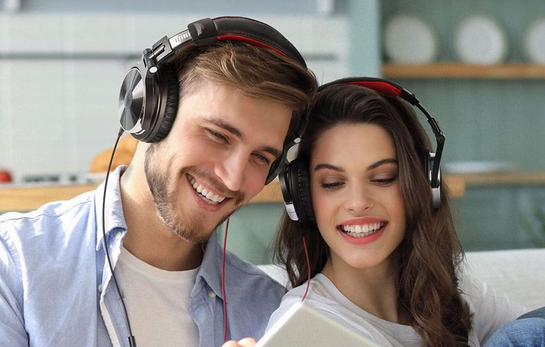 Wired Headphones OneOdio Pro10 (red), OneOdio Pro10 red