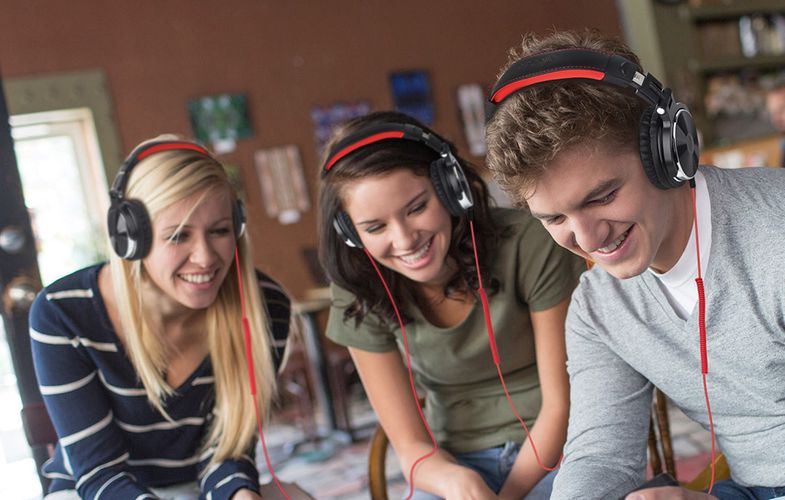 Wired Headphones OneOdio Pro10 (red), OneOdio Pro10 red
