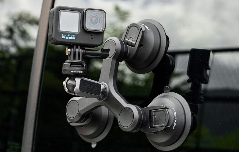 Action camera  mount PGYTECH three-arm Suction Cup, PGYTECH P-GM-224