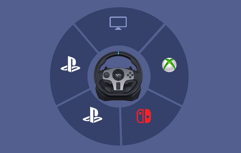 Gaming Wheel PXN-V9 (PC / PS3 / PS4 / XBOX ONE / XBOX SERIES S&X / SWITCH), PXN PXN-V9